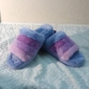 Rainbow ugg slipper
